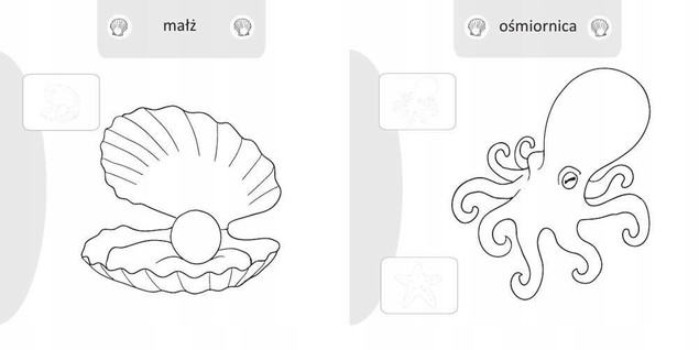 Malowanie-doklejanie. Zwierzęta wodne