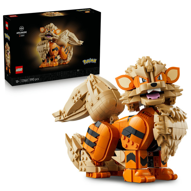 LEGO® Pokémon™ 72160 Arcanine – Kolekcjonerska Figurka dla Dorosłych