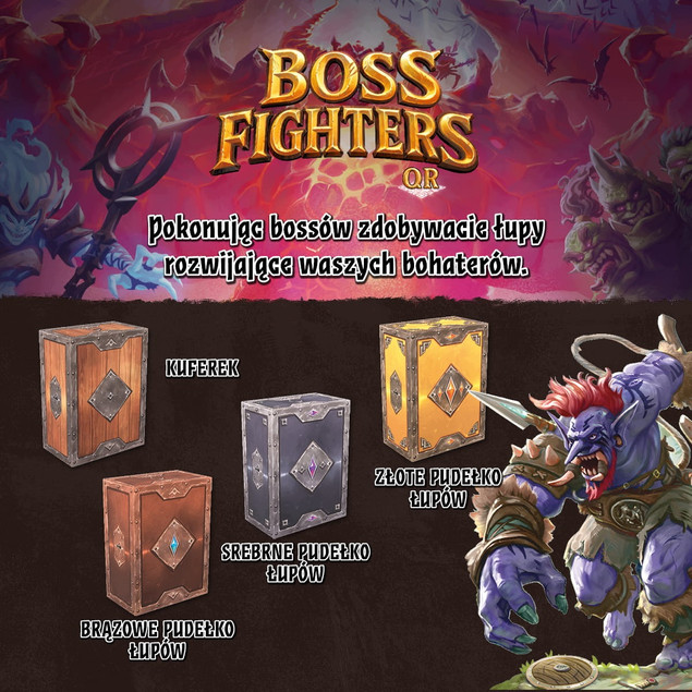 Gra Planszowa Boss Fighters QR z Aplikacją Nasza Księgarnia