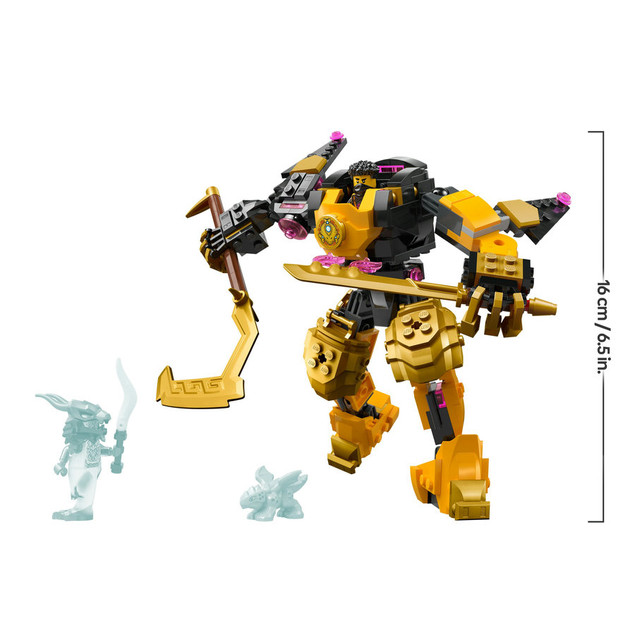 LEGO NINJAGO 71839 Arin i Robot Bojowy Spinjitzu – Modułowy Mech Ninja