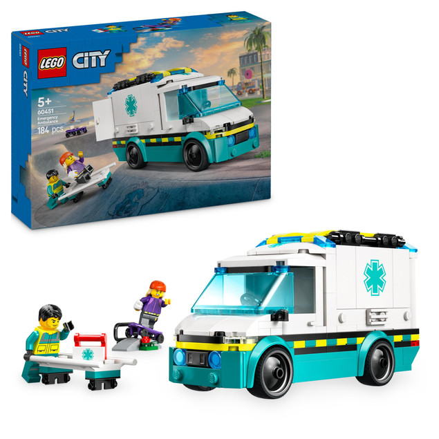 LEGO City 60451 Ambulans Ratunkowy z Minifigurkami