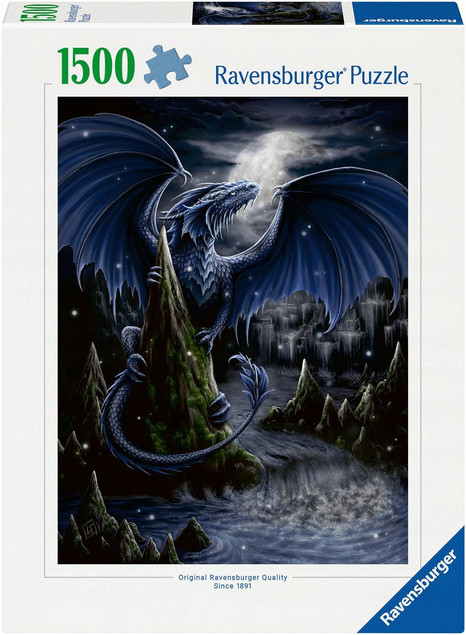 Puzzle 1500 Czarny smok Ravensburger