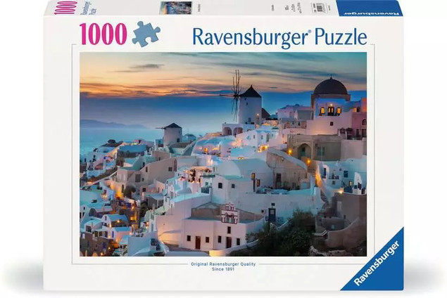 Puzzle Ravensburger Wieczór na Santorini 1000 elementów