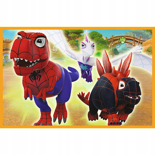 Trefl Puzzle 2x24el. - Spidey i dinozaury
