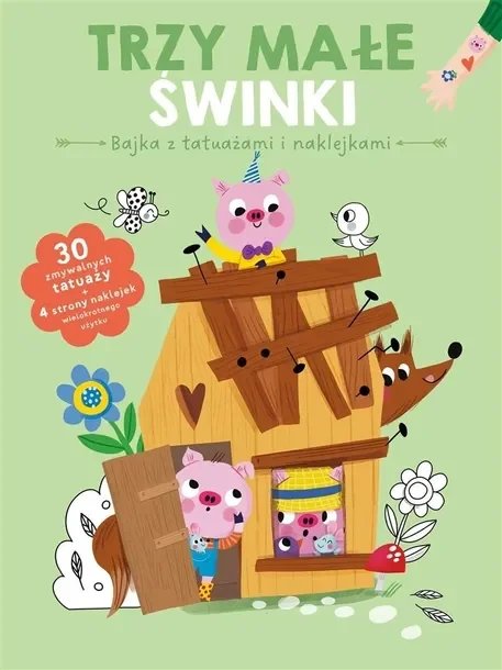 Bajka z tatuażami i naklejkami. Czerwony Kapturek Praca zbiorowa