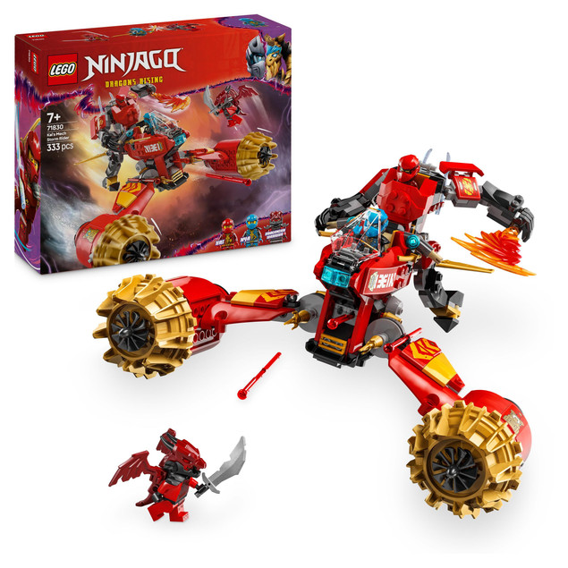 Klocki LEGO Ninjago 71830 Burzowy Jeździec-Mech Kaia 2w1 Ruchome Części