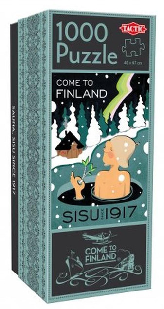 Puzzle 1000 Tactic: Sauna Sisu since 1917 – Fińska Wytrwałość