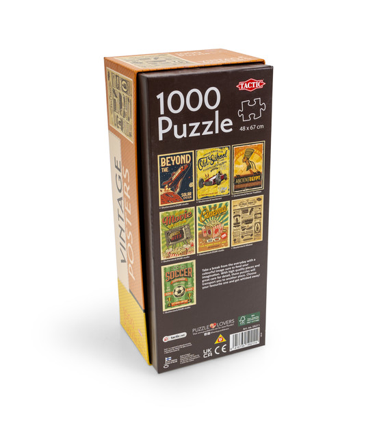 Puzzle 1000 Tactic Vintage Daily Curse Plakat Retro