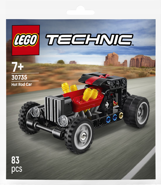 LEGO Technic 30735 Hot Rod – Model Samochodu z Ruchomymi Tłokami