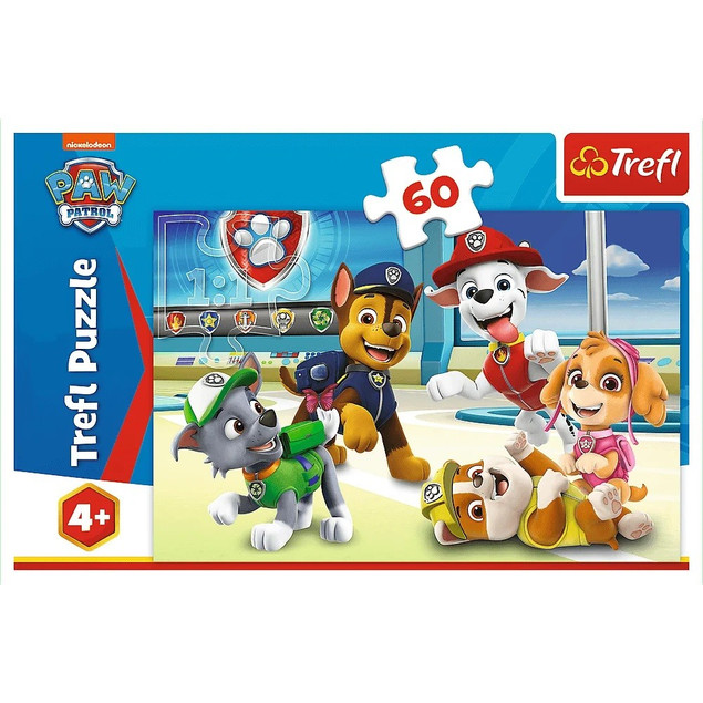 Puzzle 60 Układanki Pieski PSI PATROL Bajka Pies Piesek 4+ Trefl