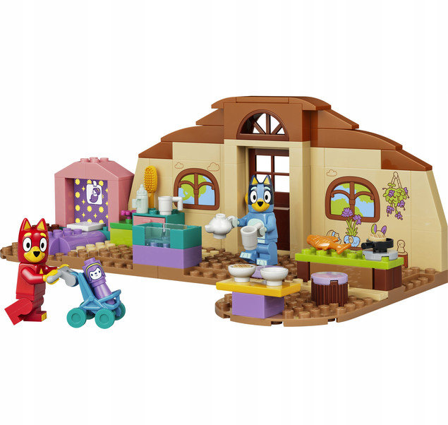 LEGO Bluey 11221 Rusty, Bluey i Szkoła – Kreatywna Zabawa dla Dzieci 4+