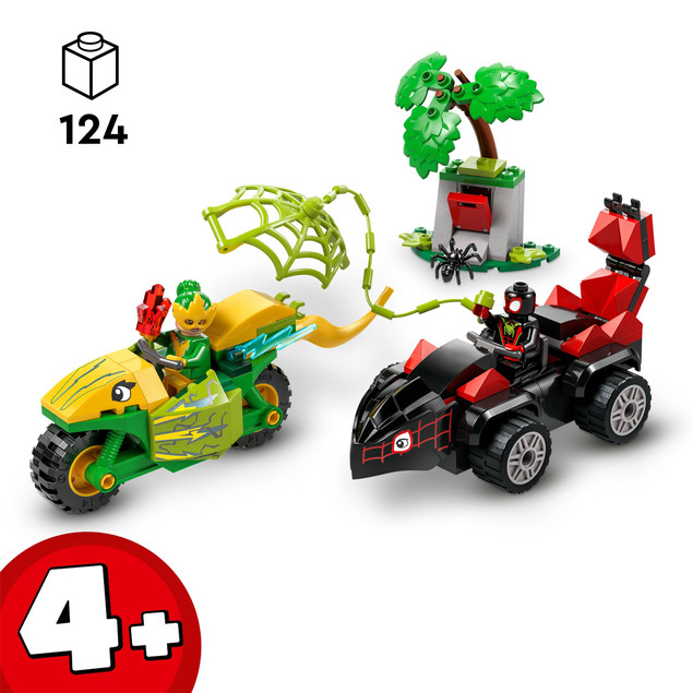LEGO Marvel Spidey 11198 Pościg Spina za Electro w Dinopojeździe 4+