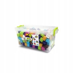 Meli Cube Pink EDU 300 – Zestaw Klocków Pastelowych dla Dziewczynek 3+