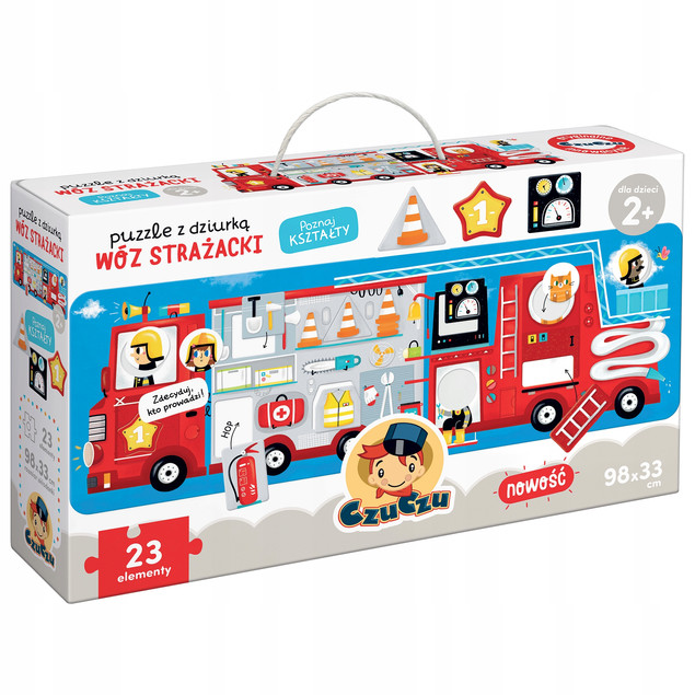 Puzzle z dziurką Wóz Strażacki – CzuCzu