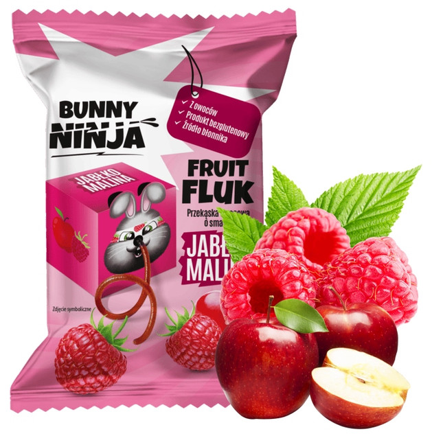 BUNNY NINJA MIX SMAKÓW Żelki Bez Dodatku Cukru ZDROWA Przekąska Dla Dzieci