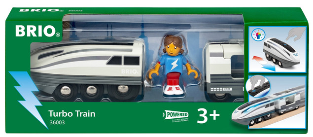 Brio Lokomotywa Superszybka z Wagonem Pasażerskim Zasilana Bateriami