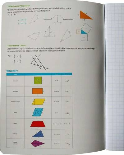 Zeszyt Szkolny Ze Ściągą MATEMATYKA A5 60k W Kratkę Unipap