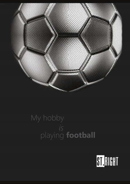Zestaw zeszytów A4 Football Energy ST.RIGHT x2