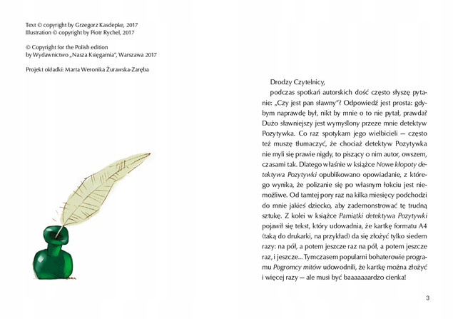 Wielki Powrót Detektywa Pozytywki Grzegorz Kasdepke 6+ Nasza Księgarnia