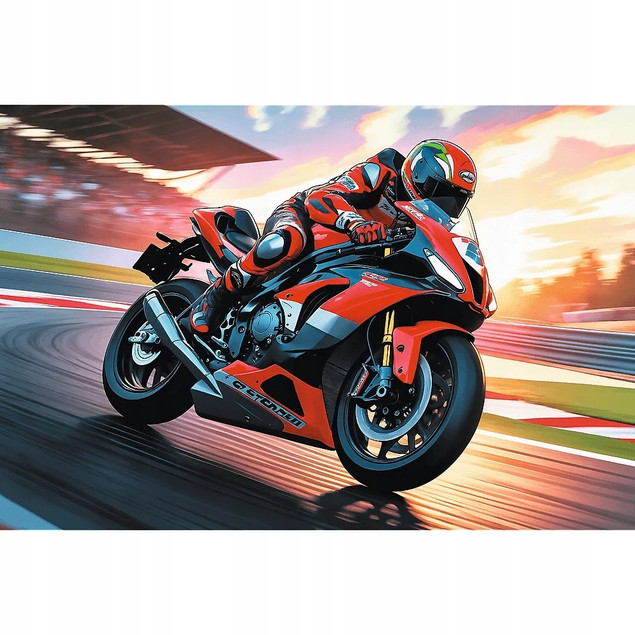 Puzzle Trefl 100 elementów Szybki motocykl