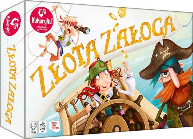 Gra Planszowa Złota Załoga Kukuryku Piracka Przygoda 7+