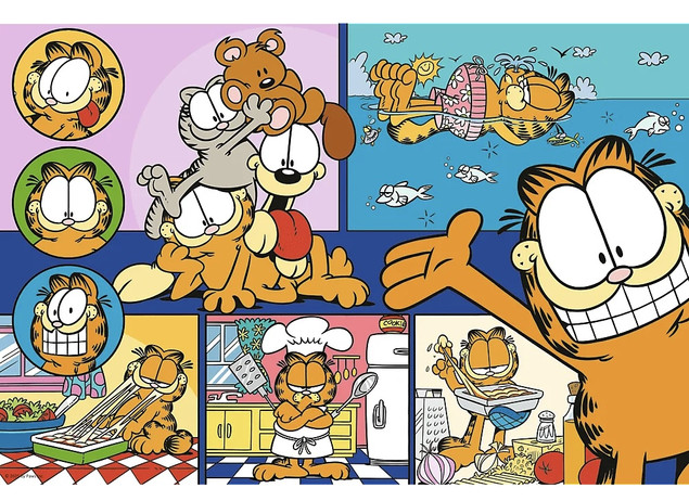 Trefl Puzzle 100 elementów Leniwy Garfield