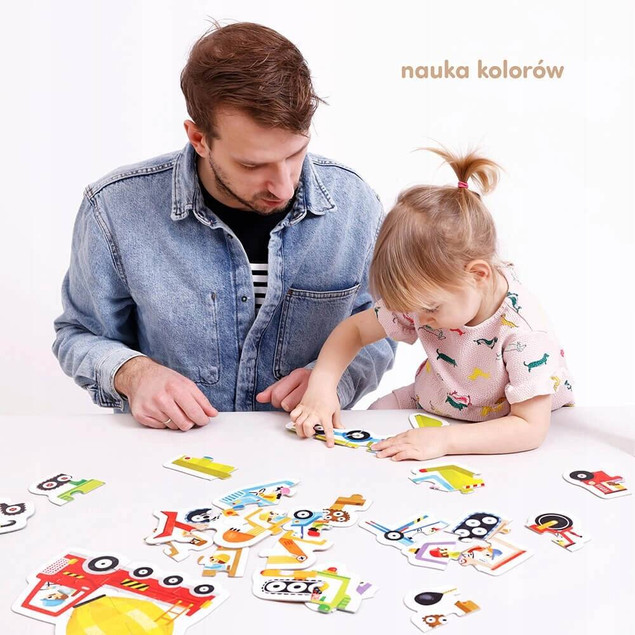 Puzzle Progresywne Pojazdy Na Budowie Układanka 2+ CzuCzu
