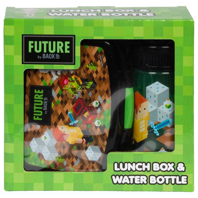 ZESTAW Śniadaniowy Śniadaniówka i Bidon Lunchbox MINECRAFT 330 ml Derform