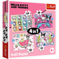 Puzzle Trefl 4w1 Hello Kitty Słodkie przygody - 207 elementów