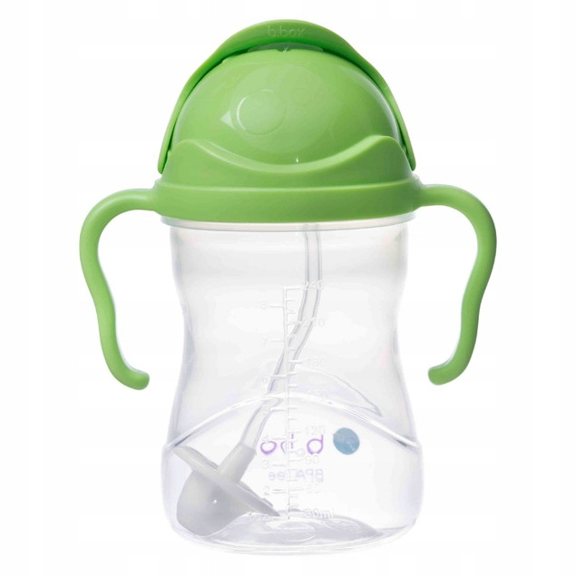 Kubek niekapek b.box 240 ml 6m+ z obciążoną słomką