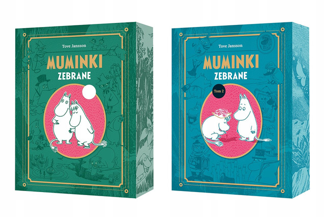 Pakiet MUMINKI Zebrane Tomy I-II (Barwione Brzegi) Tove Jansson