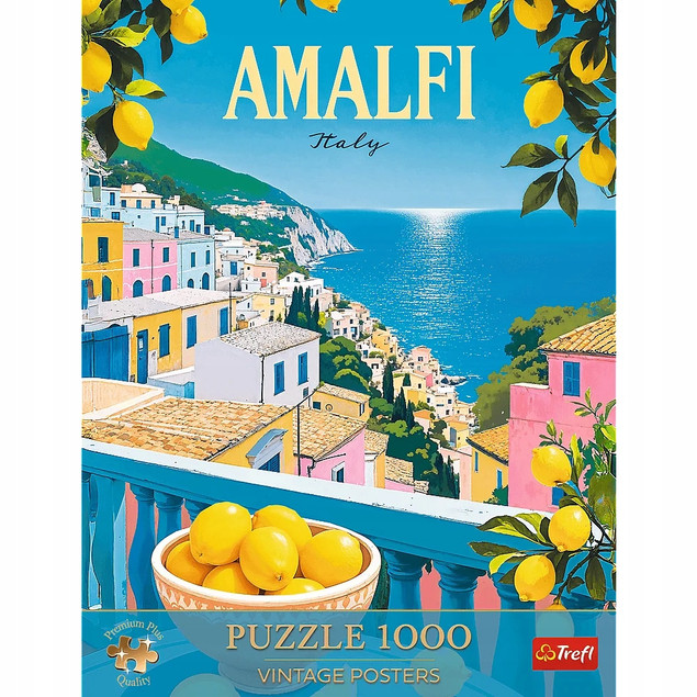 Trefl Puzzle 1000 el. Premium Plus Vintage Poster Amalfi, Włochy AI