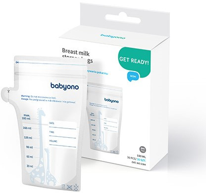 2x BABYONO Woreczki Do Pokarmu 180ml 30 Sztuk 1084