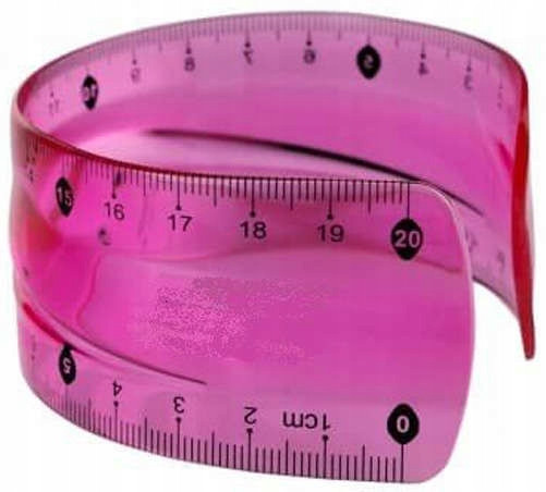 Linijka St. Majewski zielona 20 cm odporna na złamanie