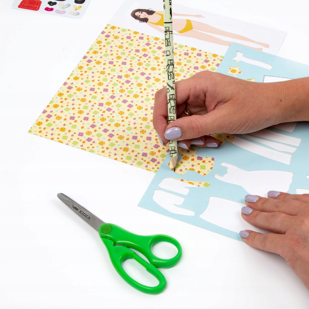 Zestaw Kreatywny PROJEKTANTKA Mody z Szablonami Fashion 10 Ark. 3+ Kidea