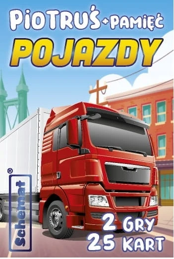 Gra karciana Pojazdy Memo i Piotruś Pan