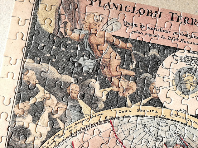 Tactic Puzzle 500 Stara Mapa Świata Fińskie 47x31cm dla 8+