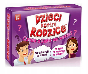 Dzieci Kontra Rodzice Czego O Sobie Nie Wiecie? Gra Rodzinna 6+ Kangur