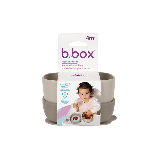 Miseczka B.Box Silikonowa z Przyssawką Latte Beżowa (4m+)