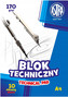 Blok techniczny A4 biały dla dzieci