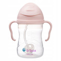 B.BOX Bidon Niekapek z Obciążoną Słomką 240 ml Jasny Różowy 6m+