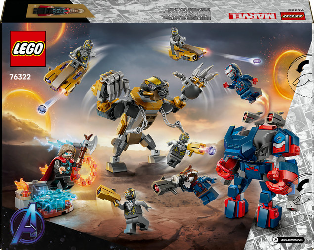 LEGO Marvel 76322 Avengers: Koniec gry – Thor vs Chitauri, 373 el.
