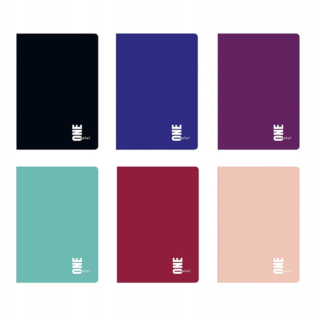 Interdruk zeszyt A4 60 kartek w kratkę One Color x5