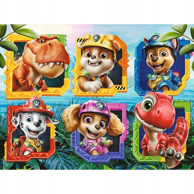 Detale puzzli Psi Patrol Wyspa Dinozaurów