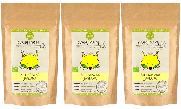 3x HELPA Ekologiczna Kaszka Dla Dzieci Bio Jaglana Czary Mamy (3x200g)