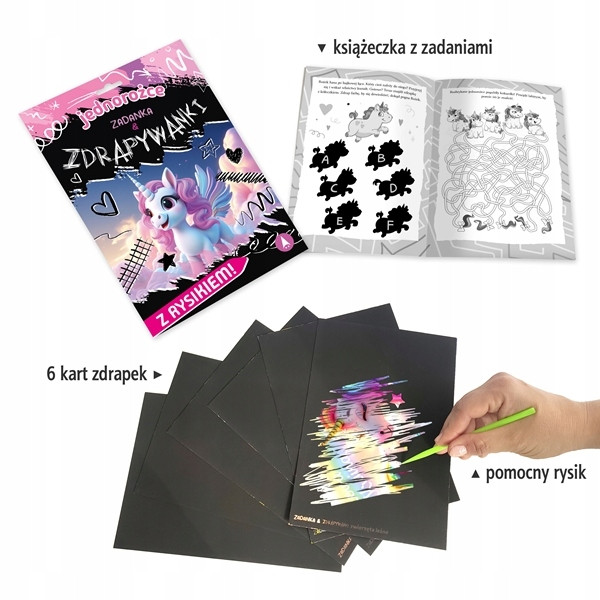 Zadanka & zdrapywanki. Jednorożce