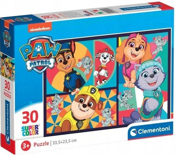 Puzzle 30 Układanka Pieski PSI PATROL Psy Pies Chase Rebel 3+ Clementoni