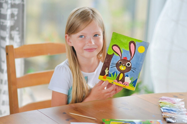 Piaskowe Malowanki WIELKANOCNY ZAJĄCZEK 6+ Alexander 3062