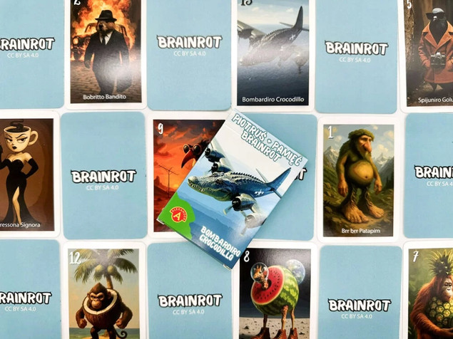 Gra karciana Brainrot Bombardiro Crocodillo Alexander