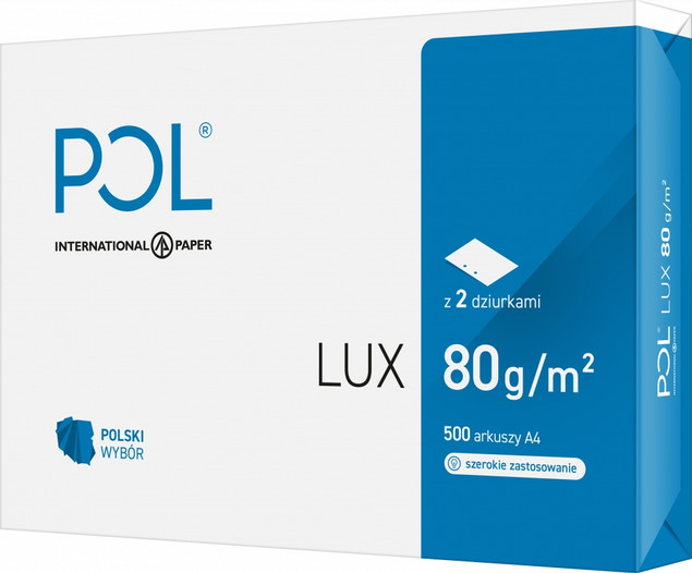 Papier ksero A4 80g 500 arkuszy POLLUX biały do drukarki i kopiarki